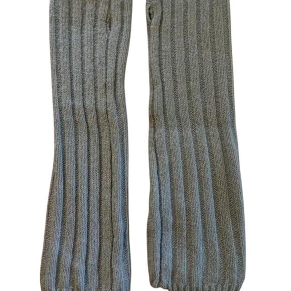 NEW PrettyLittleThing Soft Knit Cozy Ribbed Slouchy Stretchy Handwarmer OS Grey - Picture 7 of 16